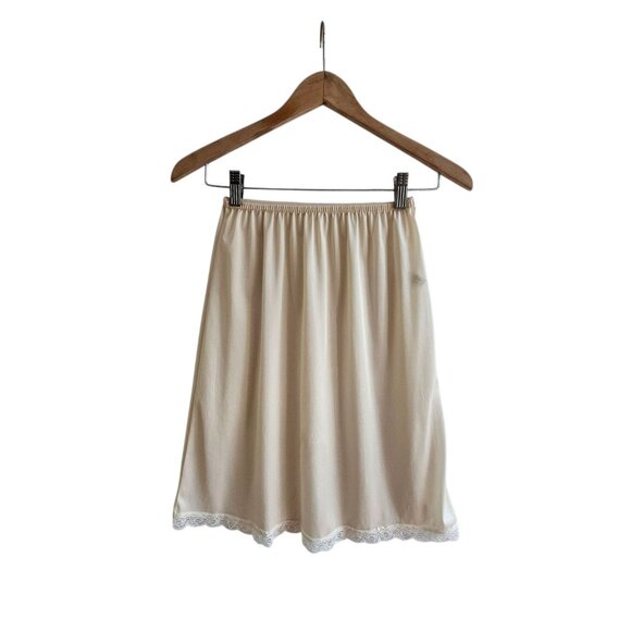 Vintage Greenco Maid Nylon Half Slip With Lace Trim Size S Made In USA - Picture 2 of 10